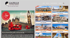 Desktop Screenshot of gazelletours.com